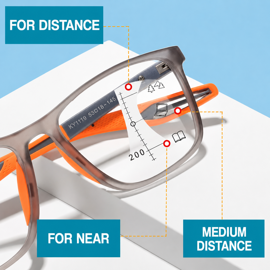 VisionSync ™ Multifocal Glasses — Near & Far Vision in One Pair