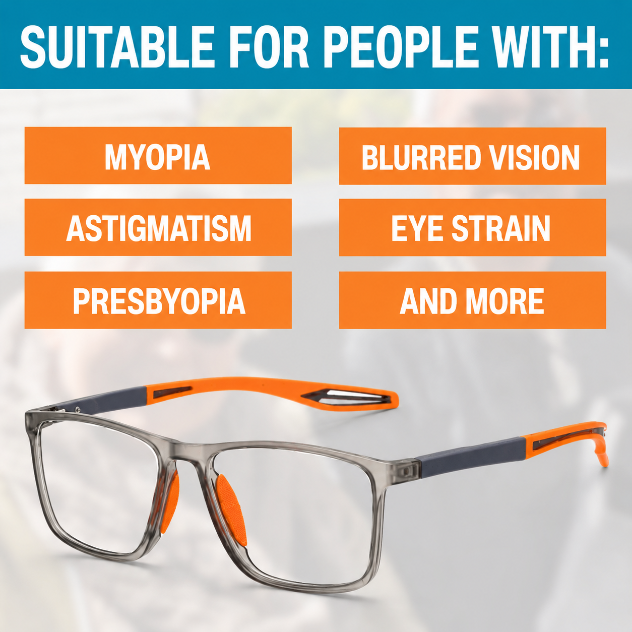 VisionSync ™ Multifocal Glasses — Near & Far Vision in One Pair