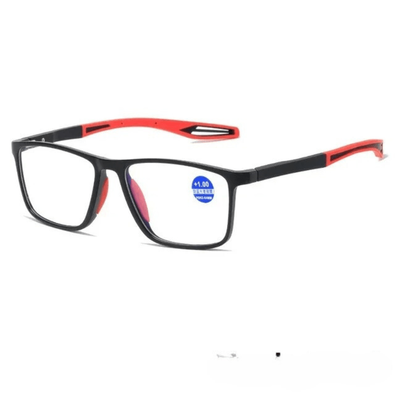 Gafas multifocales VisionSync™ rojas, vista frontal