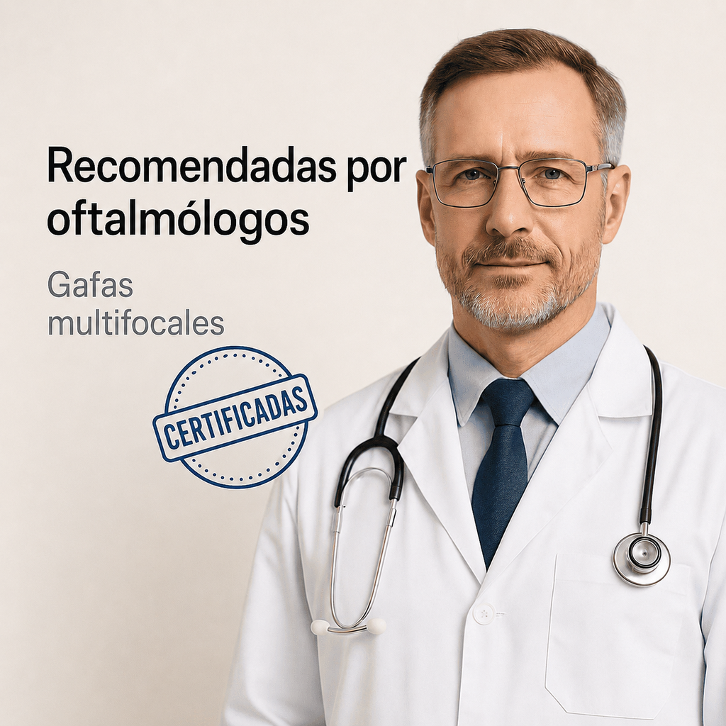 Gafas multifocales VisionSync™ recomendadas por oftalmólogos