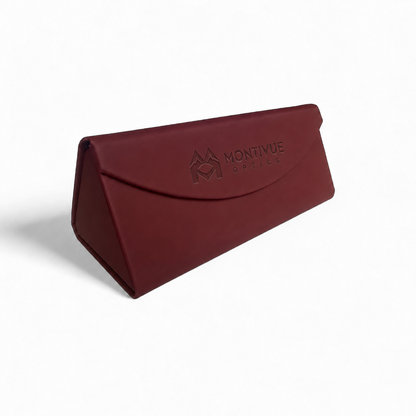 Montivue Optics Foldable Sunglasses Case - Wine Red
