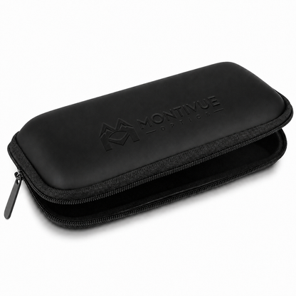 Montivue Optics Soft Zip Sunglasses Pouch - Black open