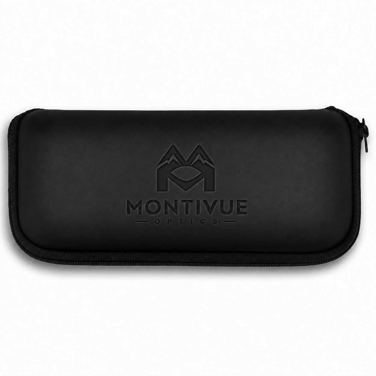 Montivue Optics Soft Zip Sunglasses Pouch - Black front