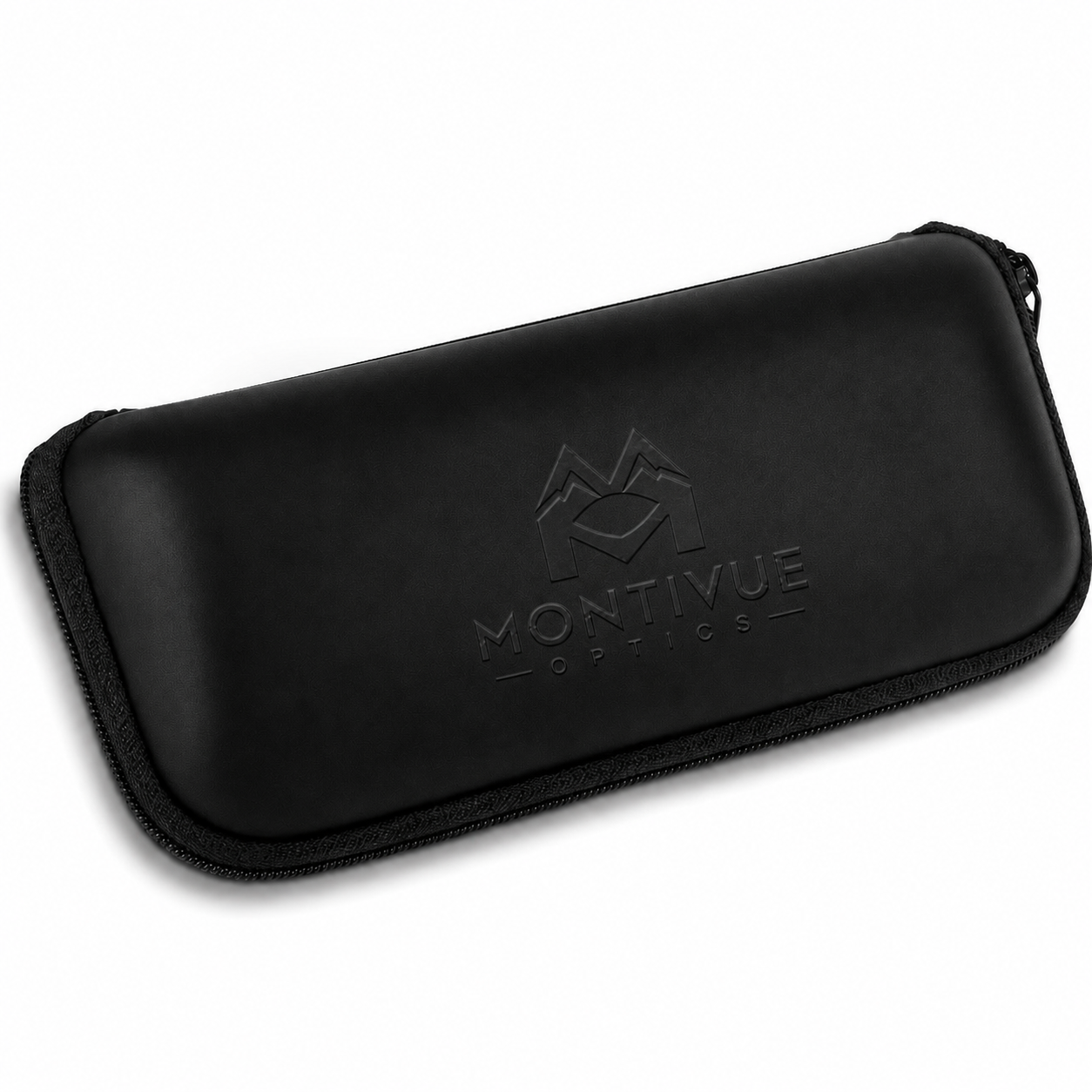 Montivue Optics Soft Zip Sunglasses Pouch - Black angled