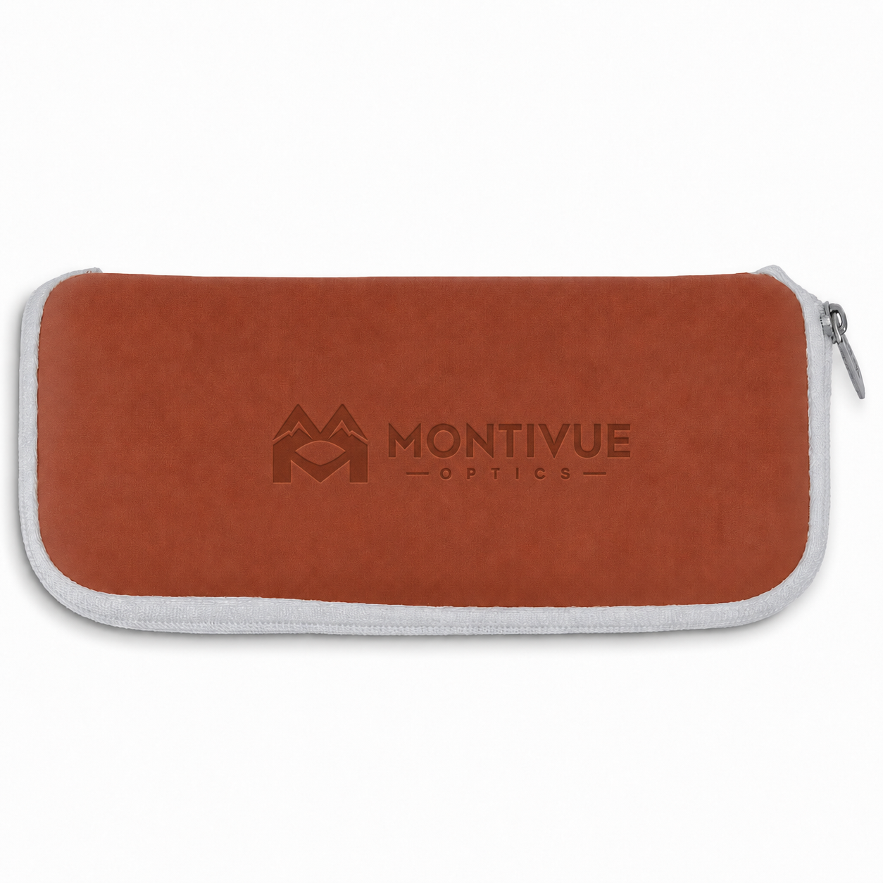 Montivue Optics Soft Zip Sunglasses Pouch - Brown front