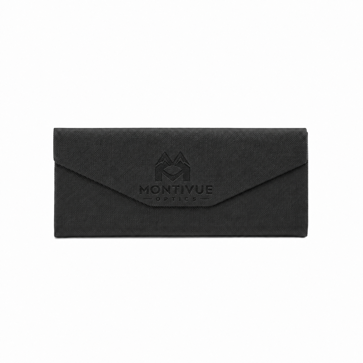 Montivue Optics Woven Foldable Sunglasses Case - Black front